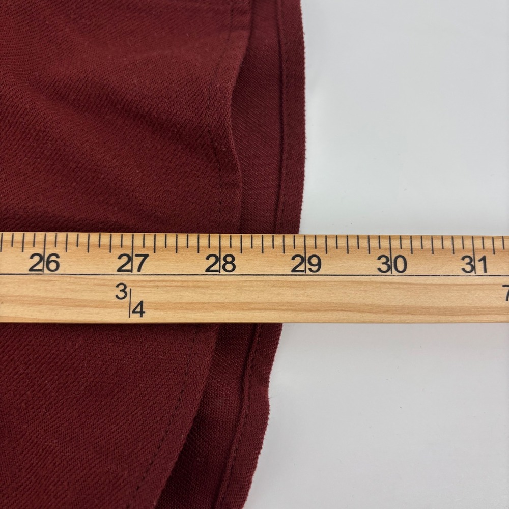 Sitka Men Button Down Shirt Large Maroon Long Sleeve Flannel Heavyweight Outdoor - Picture 7 of 9